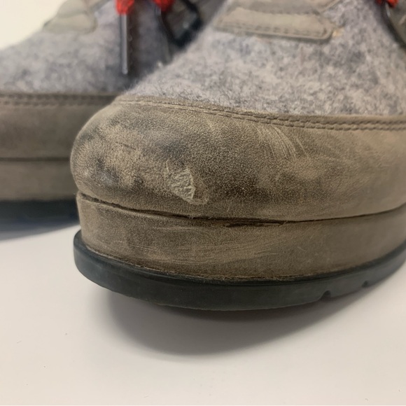 SOREL Women's Blake Lace Up Booties Chunky Heel Leather Size 9 - quarry - Picture 5 of 10